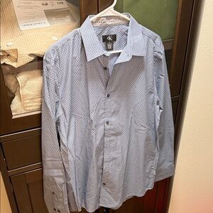 Calvin Klein Men's Light Blue Button Down Shirt